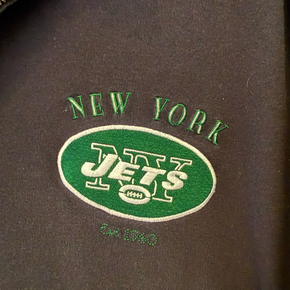 Tommy Bahama New York Jets Black quarter zip pullover sweatshirt | sz Xl - Picture 7 of 7